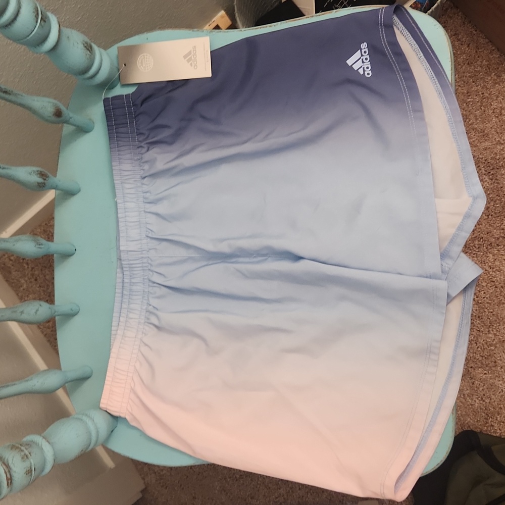 NWT Girls Adidas pastel ombre athletic shorts YXL